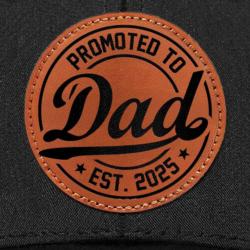 Dad Est 2025 Hat – First Time Dad Gifts Ideas - Meaningful Gifts for New dad on Christmas or His Birthday - Comfortable Baseball Cap Men Love with Premium Leather Patch Design