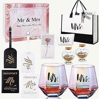 Wedding Engagement Gifts for Couples Mr and Mrs Gift Bridal Shower Gift,Bride To Be Gifts Honeymoon Travel Essentials Just Married