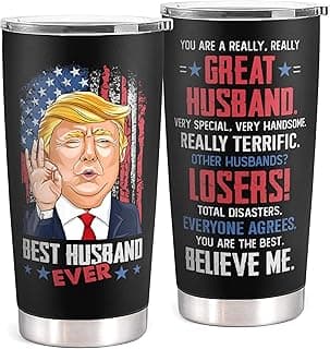 Gifts for Husband from Wife - Fathers Day Gift for Husband - Wedding Anniversary, Birthday, Christmas Gifts for Him - Romantic Love Gift Ideas for Him from Wife - 20 Oz 2-sided Tumbler