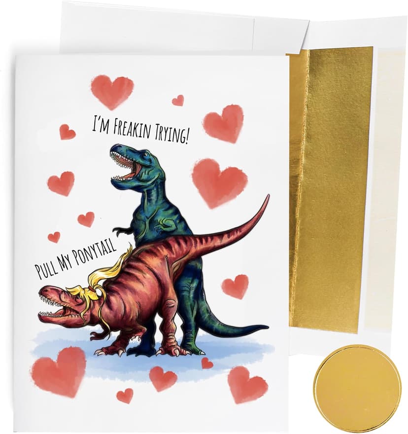 GIFTING GIGGLES Funny Romantic Greeting Card for Him or Her | Great Naughty Gift for Happy Birthday, bday, Anniversary or Valentine's Day | from Wife, Husband, boyfriend, bf, gf or Girlfriend