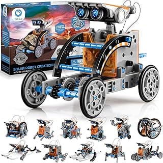 Sillbird 12-in-1 Solar Robot Building Kit STEM Gift for Boys Aged 8-13, DIY Science Educational Robotic Toys for Kids Teens Birthday, Powered by The Sun with 190 Pieces