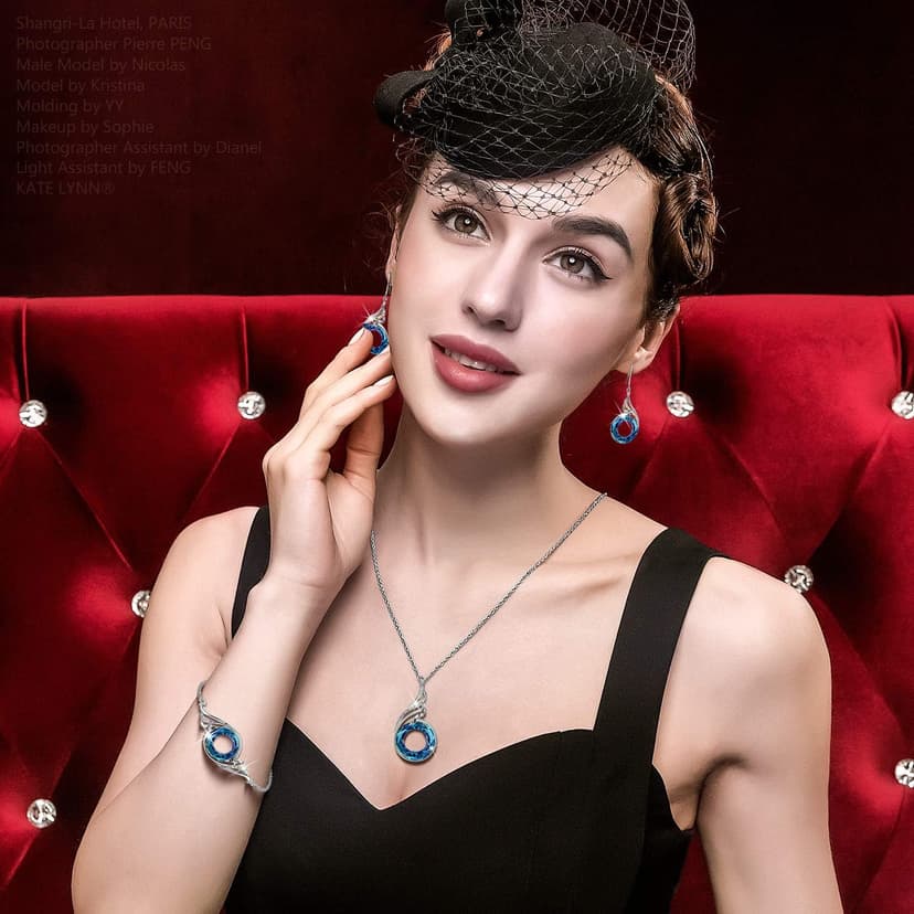 Kate Lynn ♥ Rise From the Ashes Phoenix Bracelet Made with Crystals from Austria, Adjustable Slider Bracelet for Women, Packaged with Jewelry Box, Birthday Gift for Women, Symbol of Luck and Renewal