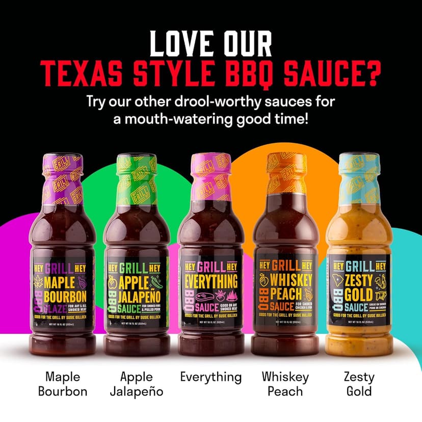 Hey Grill Hey | Texas BBQ Sauce | Brisket Sauce | BBQ Glaze | Beef Marinade | Grilling Essentials | Texas Style