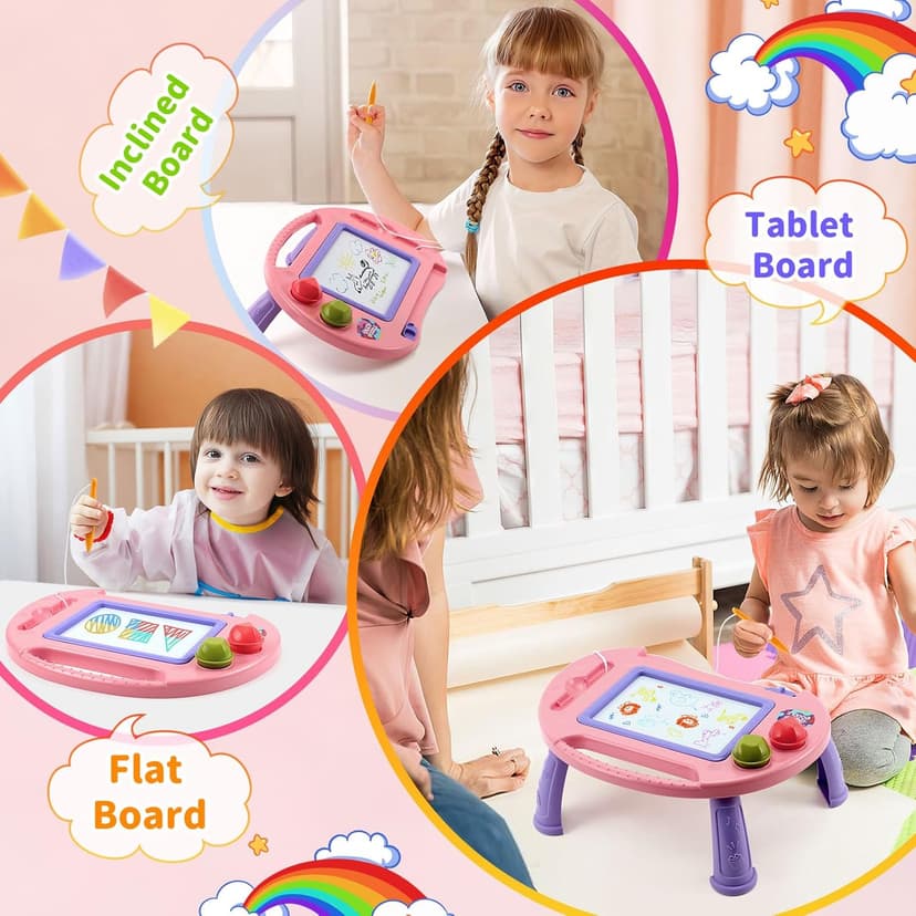 BABLOCVID Toddler Toys,Toys for 1-2 Year Old Girls,Magnetic Drawing Doodle Board for Kids Toy,Educational Learning Baby Toy for 18 Months 1 2 3 Year Old Girl Boy Birthday Easter Gifts,Arts and Crafts