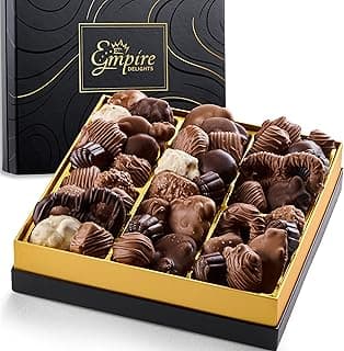 Chocolate Gift Box with Assorted Gourmet Chocolates - Food Gift Basket for Women and Men - Birthday, Thank You, Present idea for Him and Her