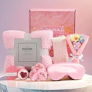 Happy Birthday Gifts for Women, Christmas Valentines Anniversary Birthday Self Care Gifts Basket Set for Women Girlfriend Her Friend Sister Wife Daughter Friend Grandma Skin Care Kit Ideal Gifts