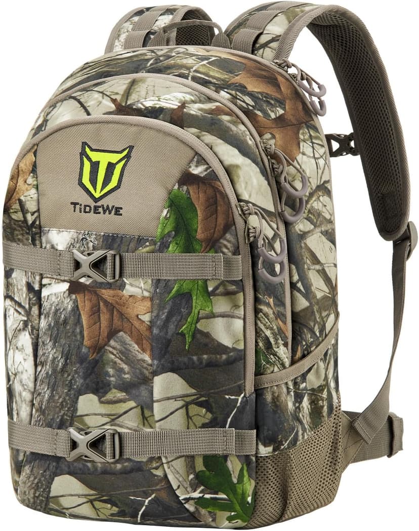 TIDEWE Hunting Backpack with Waterproof Rain Cover, 25L Hunting Pack, Durable Hunting Day Pack for Bow Rifle Gun