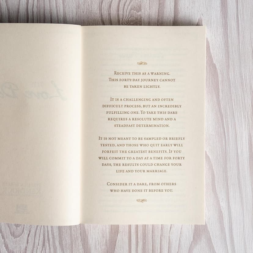 The Love Dare: A 40-Day Challenge for Husbands and Wives to Understand and Practice Unconditional Love - Includes Free Online Marriage Evaluation