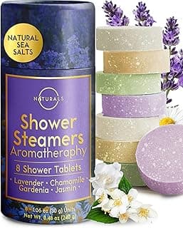 Shower Steamers Aromatherapy - Birthday Gifts for Women and Men - Shower Bombs Aromatherapy, Spa Day Essentials, Relaxation Spa Gifts - Self Care Galentines Gifts (Lavender 8 Count)
