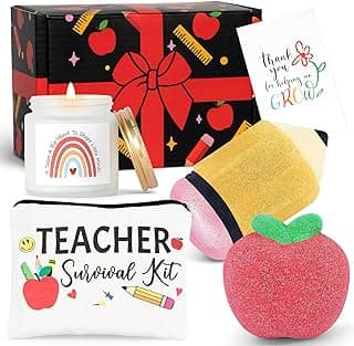 Teacher Appreciation Gifts, Gifts for Teachers, Teacher Spa Bath Bombs Gifts for Women, Best Teacher Gifts, Personalized Unique Teacher Spa Gift Baskets Box, Teacher Mothers Day Gifts