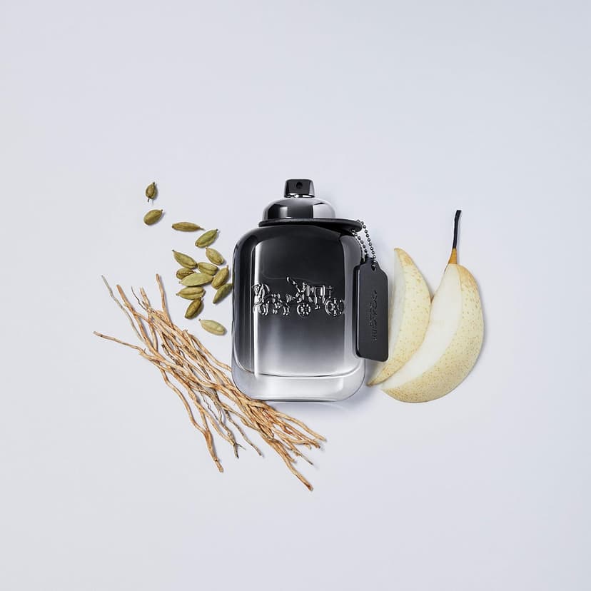 Coach for Men Eau de Toilette - Men's Fragrance - Fougere Woody - With notes of Pear Nashi, Cardamom & Vetiver