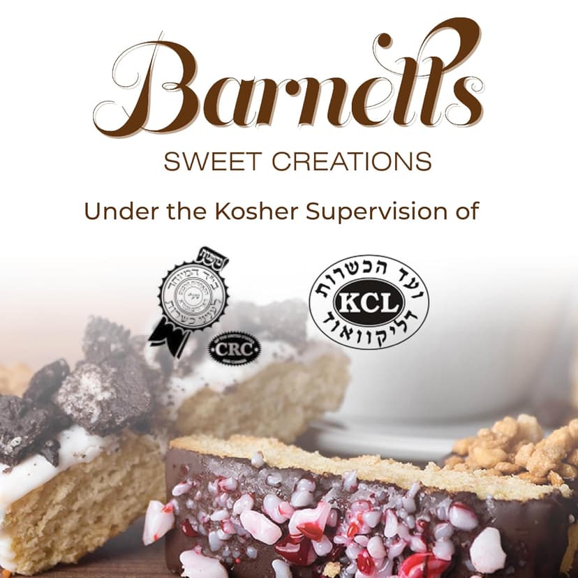 5 Valentines Chocolate Biscotti Gift Box, Gourmet Cookie Gift Basket for Food Delivery, Fancy Cookies Gift Ideas for Women, Men, Wife Girlfriend