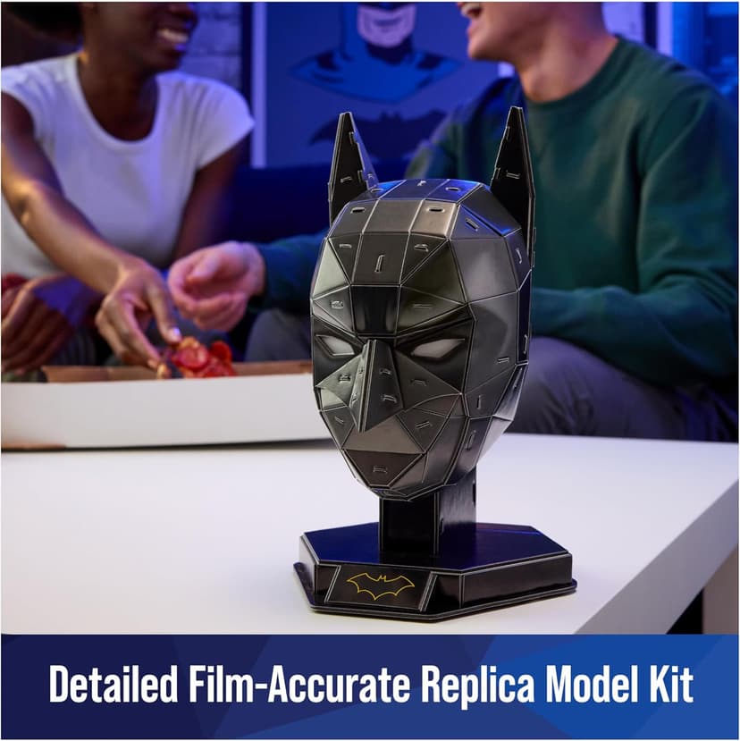 4D Build, DC Batman 3D Model Kit with Stand, Batman Collectibles & Desk Decor, Adult Puzzle, Building Toys, 3D Puzzles for Adults & Teens, 90 Pieces, for Ages 12 & Up