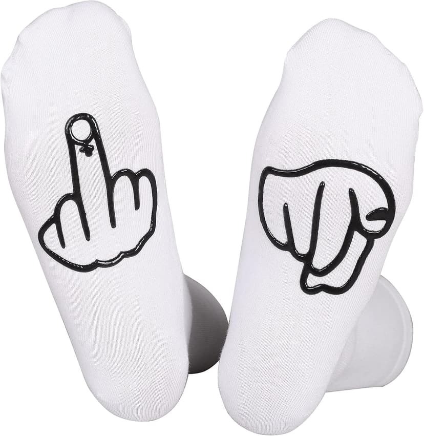 Show off Funny Colorful Novelty Socks ，Gag Christmas Gifts for Men and Women New Year