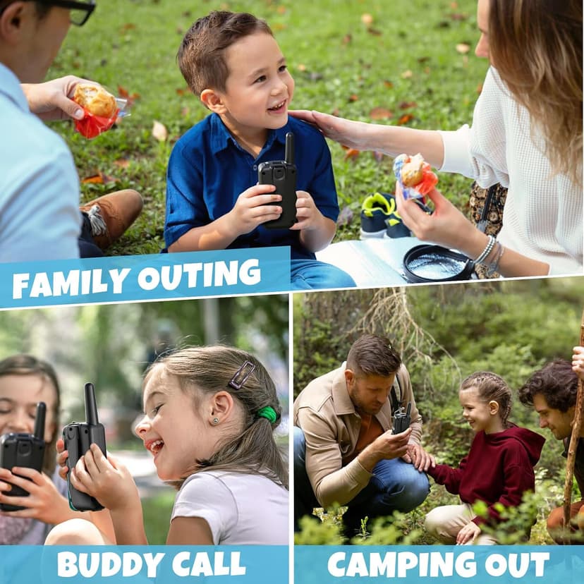 Stem Kits Walkie Talkies for Kids - Science Projects Kit for Kid Age 8-12 Year Old DIY Toys for Teen - Tech Toy Gifts for Boys Girls Ages 10-12 - Rechargeable Walkie-Talkies Long Range 2 Pack