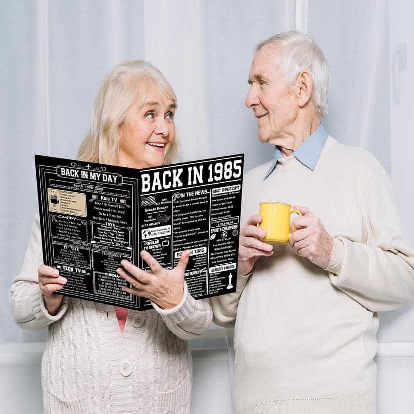 Asmallgf Jumbo 40th Birthday Gift Card with Envelope, Funny Turning 40 Bday Decorations for Mom Dad, Unique Forty Years Old Birthday Gift Idea for Women Men