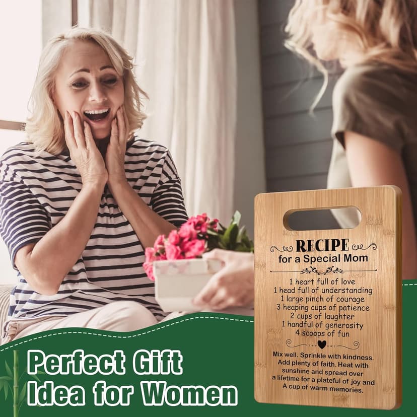 Mom Birthday Gifts from Daughter Son, Mother Cutting Board Gift, Cute Mom Gifts from Daughter Son, Christmas Gifts for Mother, Mom Gift for Mothers Day