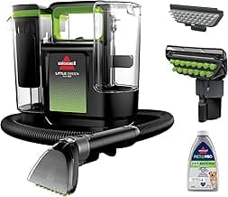 BISSELL® Little Green® Max Pet Portable Carpet and Upholstery Deep Cleaner, Car/Auto Detailer, with Self-Cleaning Tough Stain Tool and Pet Hair Removal Tool (3860)