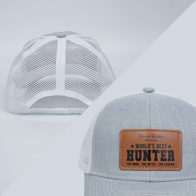 VIOZOFA Men's Hat Gifts - Men's Cap Gifts for Father's Day Christmas Birthday Gifts Trucker Hat Leather Pattern Baseball Cap