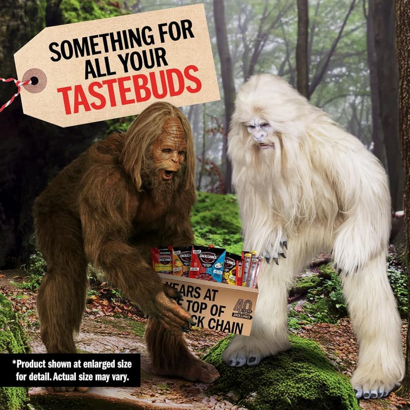 Jack Link’s DUOs Gift Box – Includes Beef Jerky, Chicken & Tender Bites, & Sticks, Great Protein Gifts for Dad, Men or Meat Lovers, Ideal for Holidays & More – 11-Piece Beast Snack Variety Pack