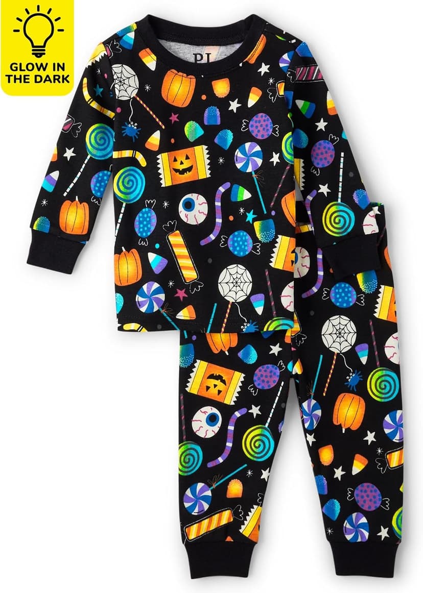 The Children's Place Baby and Kids, Sibling Matching, Holiday Pajama Sets, Cotton