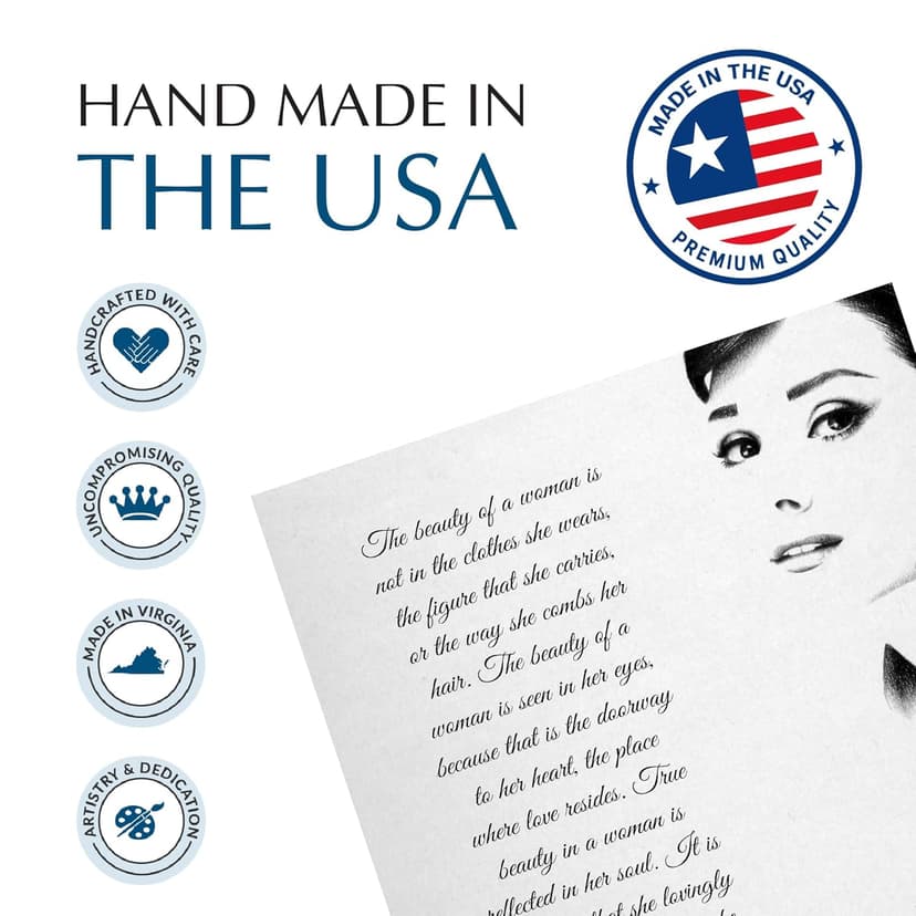 The Beauty of a Woman Wall Art Print – Famous Inspirational Quote Poster – Elegant Feminine Home Décor for Bedroom, Office, or Living Room – Meaningful Gift for Women, Mom, or Friend.11x14 Unframed