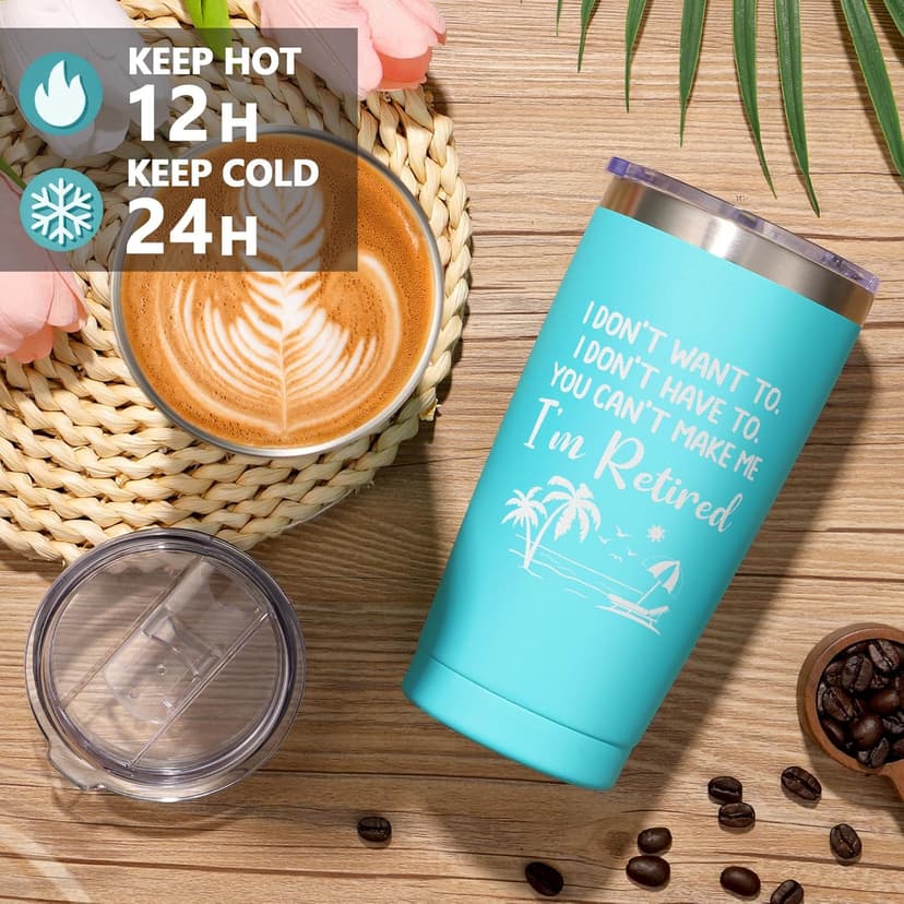 Retirement Gifts for Women 2025, Best Cool Retirement Gifts for Coworker Teacher Nurses Boss Friends Mom Grandma Retirees, Coworkers Farewell Leaving Going Away Gift with 20Oz Tumbler Canvas Tote Bag