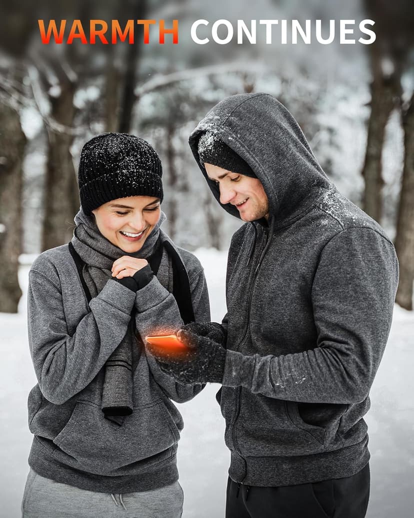 Hand Warmers Rechargeable, 2 Pack Electric Hand Warmer, Reusable Portable Pocket Heater USB Handwarmers, Gifts for Men, Women, Indoor, Outdoor, Hiking, Skiing, Camping, Hunting Accessories