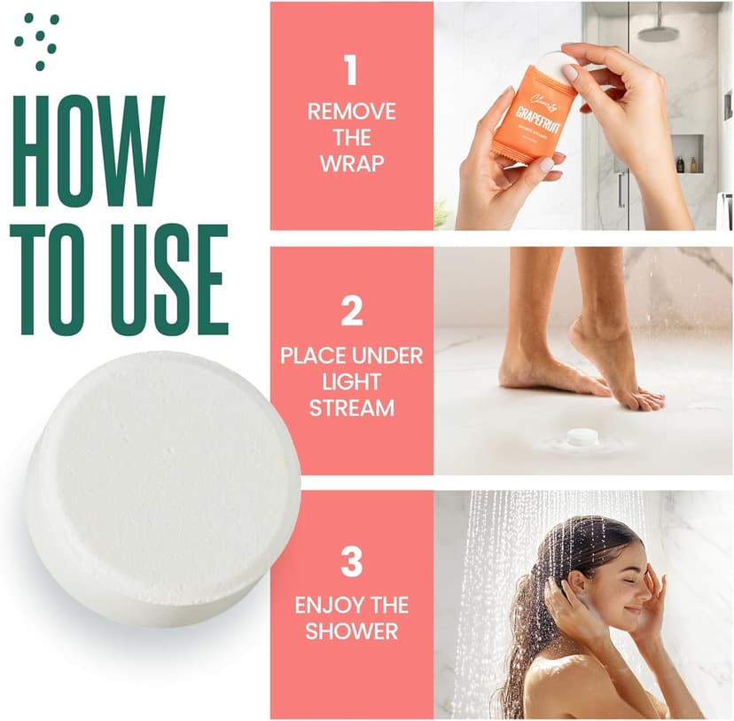 Cleverfy Shower Steamers Aromatherapy for Women and Men – Self-Care Shower Bombs for Stress Relief and Relaxation – 6 Tablets