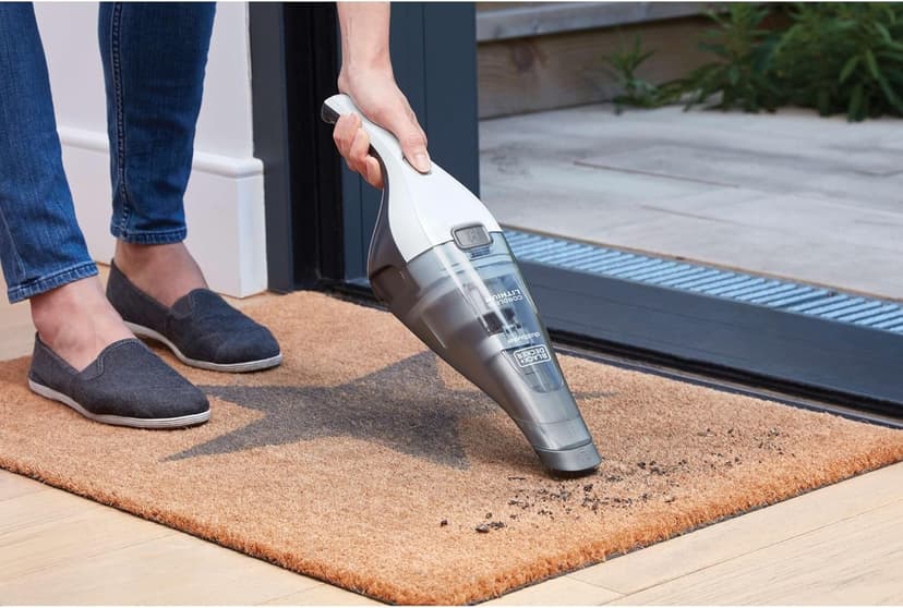 BLACK+DECKER dustbuster Cordless Handheld Vacuum, Portable Car Vacuum Cordless Rechargeable, Wall Mount, Strong Suction QuickClean (HNVC215B10)