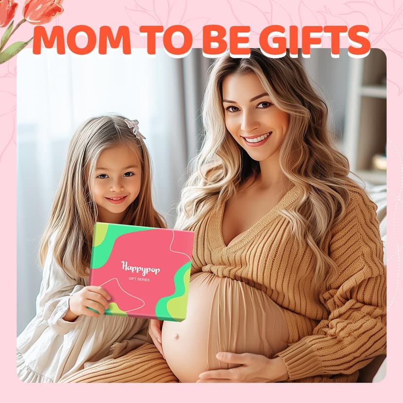 HAPPYPOP Expecting Mother's Day Gifts for New Mom - Mom To Be Gifts for Pregnant Women, Maternity Socks Pregnancy Stocking Stuffers, labor delivery