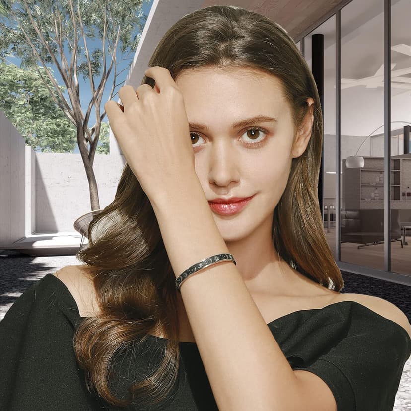 TONY & SANDY Inspirational Bracelets for Women Teen Girls Personalized Gifts for Daughter Granddaughter Mom Sister Friends Stainless Steel Engraved Cuff Birthday Easter Christmas