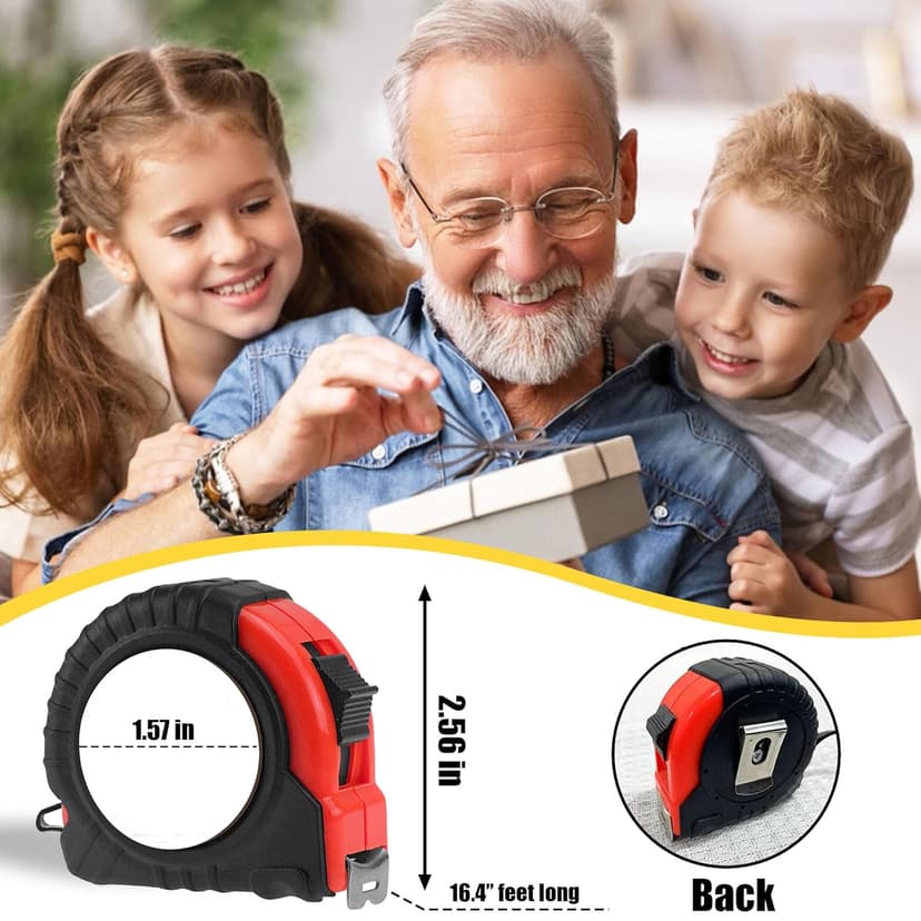 Dad Gifts from Daughter Son for Fathers Day Measure Tape - Cool Fathers Day Presents - Birthday Gifts for New Girl Son Best Dad - Woodworking Carpenter Measuring Tape