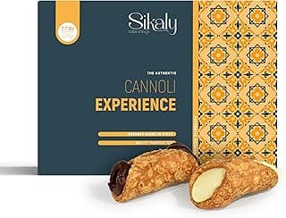 Cannoli, Gourmet Cookies. Biscotti DIY - Cannoli Experience, GIFT basket, Biscotti Italian Cookies, European Cookie, Prime Gifts for Christmas, for Friend, Women, Men or Grandma. CRAFT Your Sicilian Cannoli at Home!