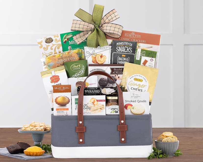 Wine Country Gift Baskets The Connoisseur Gourmet Gift Basket Food Gift Basket for Families College Students Appreciation Thank You Congratulations Get Well Soon Care Package