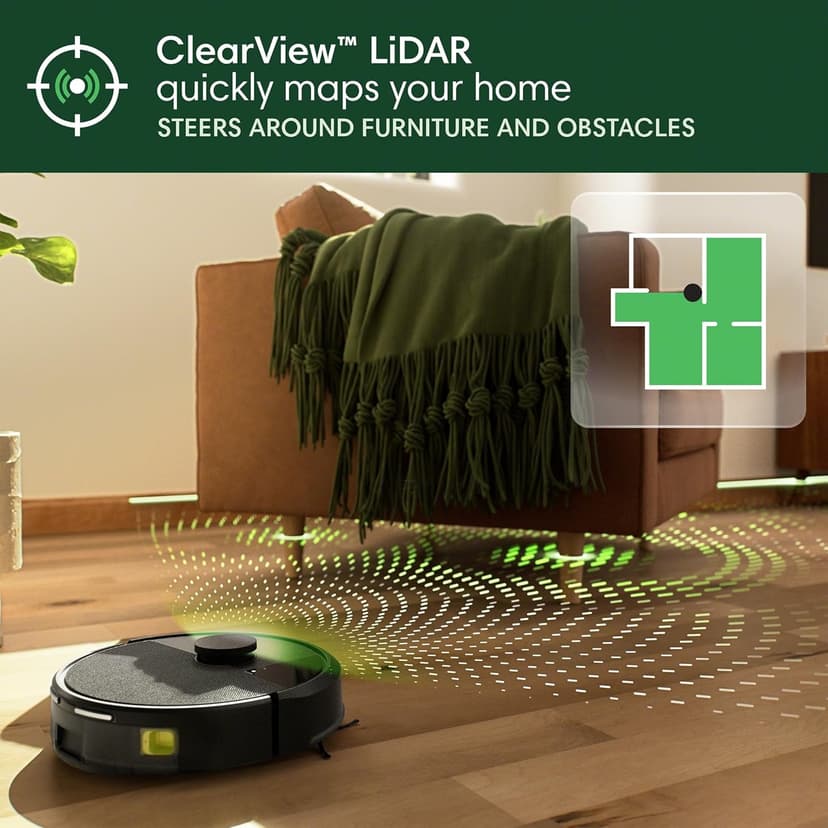 iRobot Roomba 105 Vac Robot Vacuum with AutoEmpty Dock - Self-Empties for 75 Days, Easy to use, Intense Power-Lifting Suction, LiDAR Navigation, Multi-Surface Cleaning, Cleans in Neat Rows