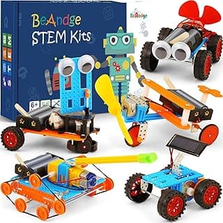 STEM Kits for Kids Crafts 6-8 8-12, Boys Gifts Toys for 6 7 8 Year Old Boy Birthday Gift Ideas, STEM Toys Crafts 6+ 7+ yr, Robotics Science Kits Activities Robot Building Age 8-10 9 10 11 12 13 14