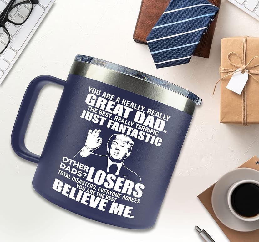 Gifts for Dad from Daughter, Son - Father's Day Gifts for Dad, Men - Dads Birthday Gift Ideas, Happy Birthday gifts for Dads, Fathers - Best Dad Ever Gift, Best dad Mug, 14 Oz Coffee Mug for dad