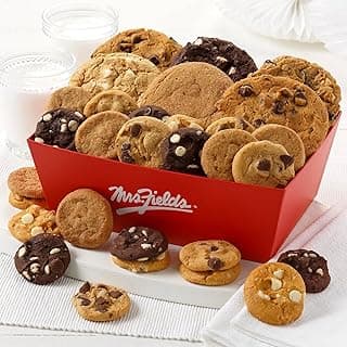 Mrs. Fields Signature Cookie Combo Crate - Assorted with 6 Original Cookies and 24 Nibblers Bite-Sized Cookies in our 5 Classic Flavors