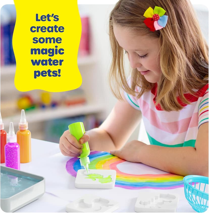 Dan&Darci Aqua Fairy Water Gel Kit for Kids - Craft for Kids - Magic Elf Toy Kits - Waters Pets - DIY Squishy Maker - Make Your Own Squishies Toys Crafts for Boys & Girls Ages 6-12