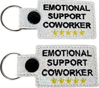 Coworker Gifts: Emotional Support Keychain for Work Bestie & Christmas