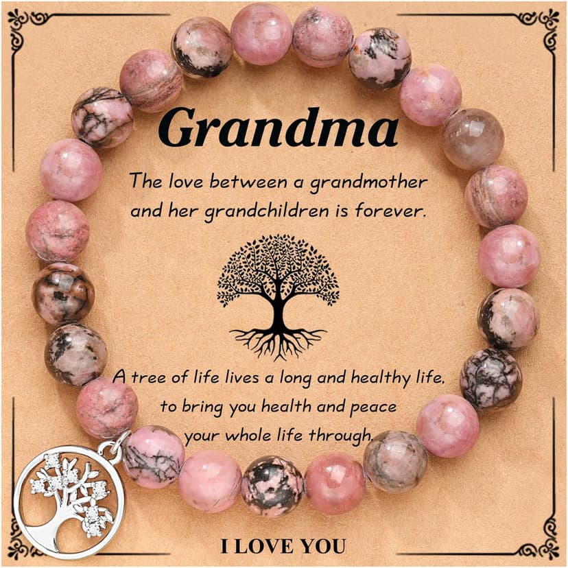 UNGENT THEM Tree of Life Bracelet for Women, Gifts for Grandma, Nana, Mother in Law, Mom, Gigi, Mimi, Aunt, Sister in Law, Teacher, Birthday Christmas Wedding Mothers' Day Gifts