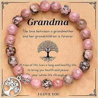 UNGENT THEM Tree of Life Bracelet for Women, Gifts for Grandma, Nana, Mother in Law, Mom, Gigi, Mimi, Aunt, Sister in Law, Teacher, Birthday Christmas Wedding Mothers' Day Gifts