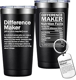 Grifarny Difference Maker Definition Tumbler Mug - Thank You Gifts for Men, Women - Appreciation, Inspirational Gifts for Boss, Employee, Teachers, Assistant Principal, Coworkers