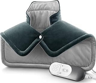 Neck Heating Pad Gifts for Dad, Men, XL Weighted Shoulder Heat Pad, Back Pain Relief Heat Pads, Gifts for Mom, Women and Christmas, Birthday, Mother's Day, Fathers Day Warm Gifts, 23'' x 17''