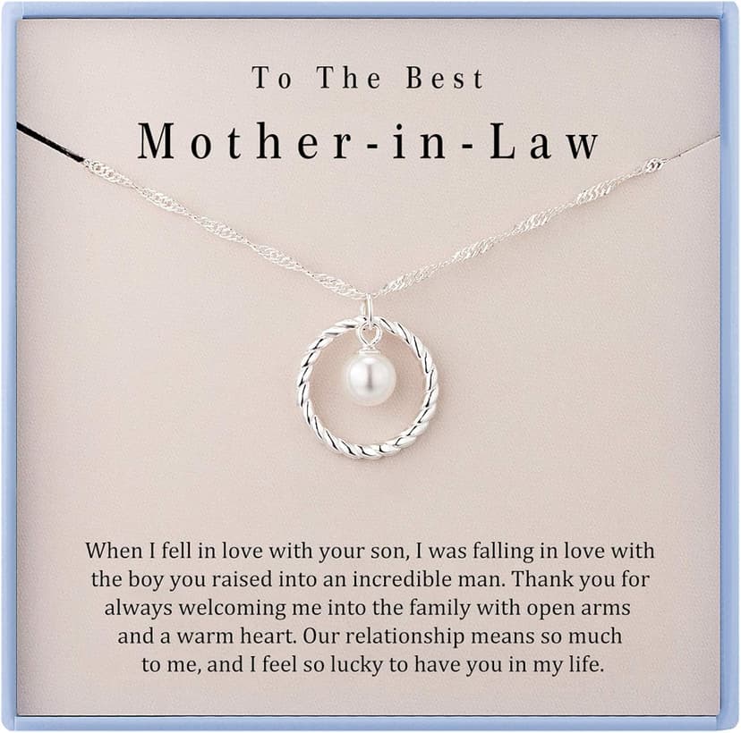 Burning Love Mother in Law Necklace Mom Gifts Mother Daughter Necklace Sterling Silver Circle Necklaces for Mother in Law Gifts Christmas Holiday Jewelry