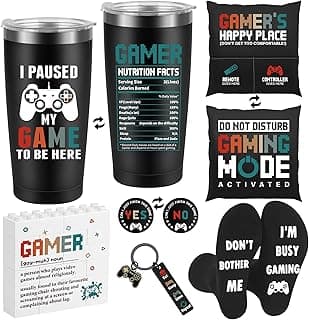 Gamer Gifts for Men Boyfriend Dad Brother, Gaming Accessories for Room, Gaming Stuff, Christmas Gifts for Friend- Gamer Gift Set Box