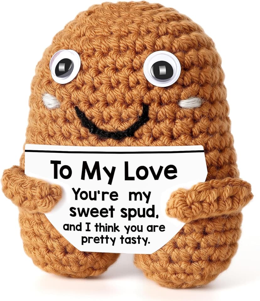 I Love You Gifts, Romantic & Naughty Crochet Potato for Him Her, Husband Boyfriend bf Gift from Wife Girlfriend gf, Best for Lover's Birthday, Christmas, Valentine's, Anniversary