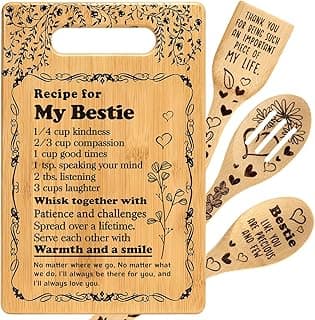 To My Bestie Gifts for Friendship Gifts for Women Friends Birthday Christmas Gifts Ideas for BFF Bestie Soul Sister Bestie Gifts for Women Friend BFF Gifts Best Friend Cutting Boards for the Kitchen