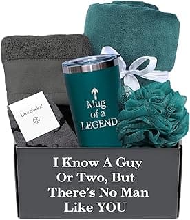 GOLDMUS Gift Basket for Men – Funny Birthday Basket for Men, Luxury Gift Box for Appreciation or Thank You, Celebration Surprise Set, Unique Mens Gift Basket Idea for Relaxation and Thoughtful Moments